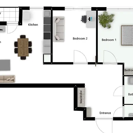 Cozy Kaivas, Free Parking, Self Check-in Apartmán Riga